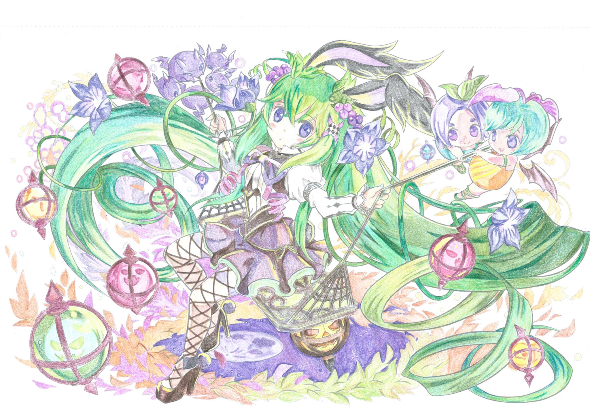 小十香 仮装祭の精霊 アルラウネ完成したわ 約27時間かかりました パズドラ