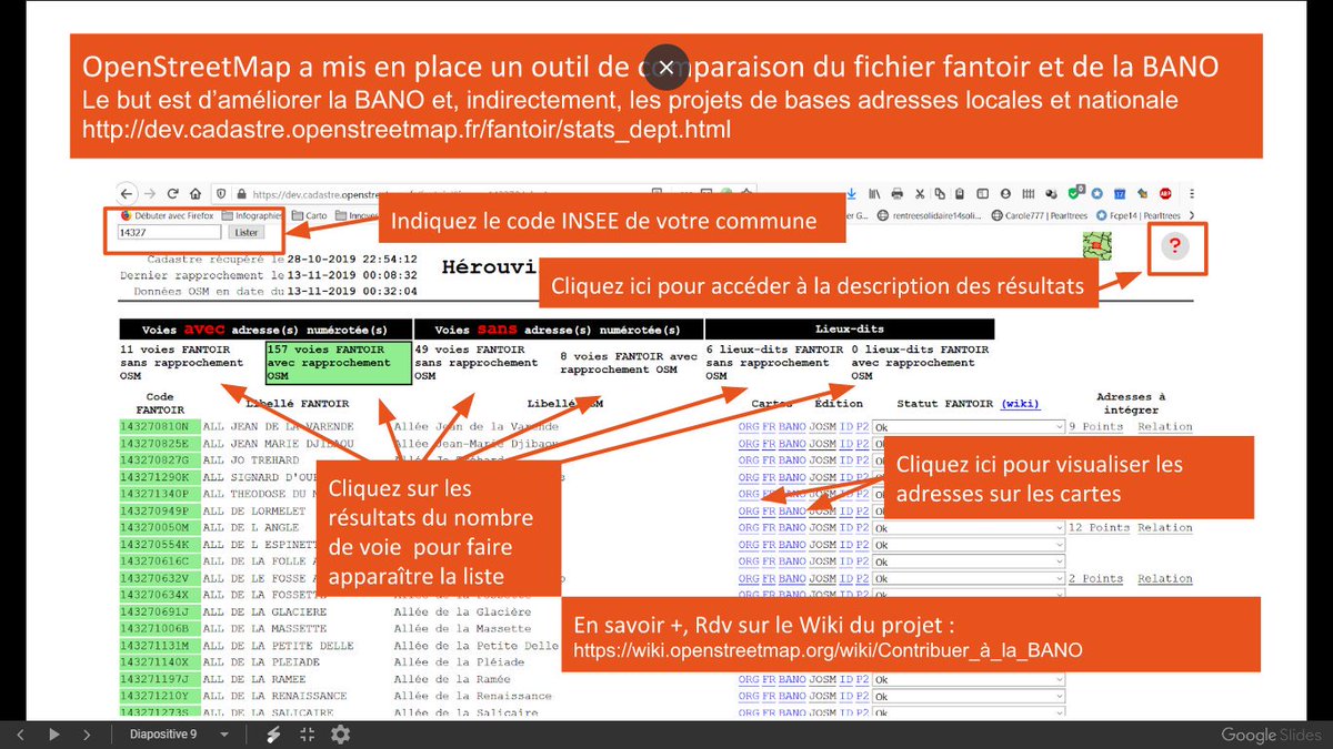 Une image expliquant un des outils de <a href="/ProjetBANO/">Projet BANO</a> ça se trouve sur le wiki #openstreetmap... mais pas seulement \o/
Grand merci au <a href="/CRIGEnormandie/">CRIGE Normandie</a> de mettre en valeur le travail de la communauté <a href="/OSM_FR/">OpenStreetMap France</a> sur les adresses dans le cadre du #MoocAdresse !
fun-mooc.fr/courses/course…