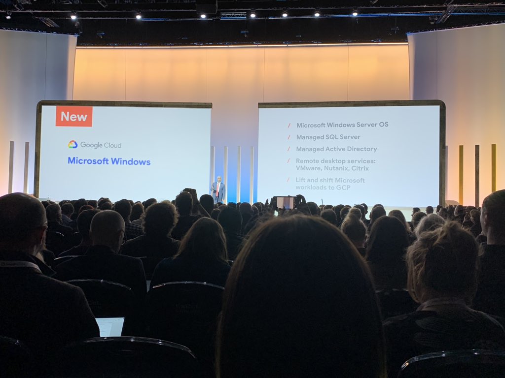 #nutanix #frame Remote Desktop Services in GCP featured in Thomas Kurian’s keynote at #GoogleCloudNext19