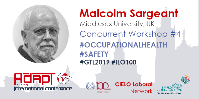 adapt_ENG's tweet photo. #GTL2019 #keynotespeaker Malcolm Sargeant (@MiddlesexUni) will attend @adaptland X Int'l Conference. Meet him in #Bergamo at the workshop "Occupational Health and Safety in the Age of Digitalisation". When? #november29.
โ๏ธInfo & registration: https://t.co/PCEuTWiEaz
#ILO100 https://t.co/4mNznQdgdM