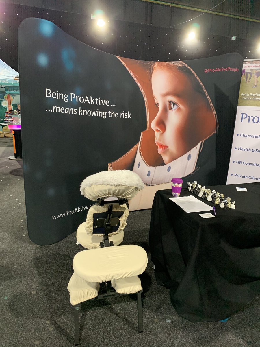 Here at the #southyorkshireexpo with @ProAktivePeople! Stand B27 for your free 5 minute massage!