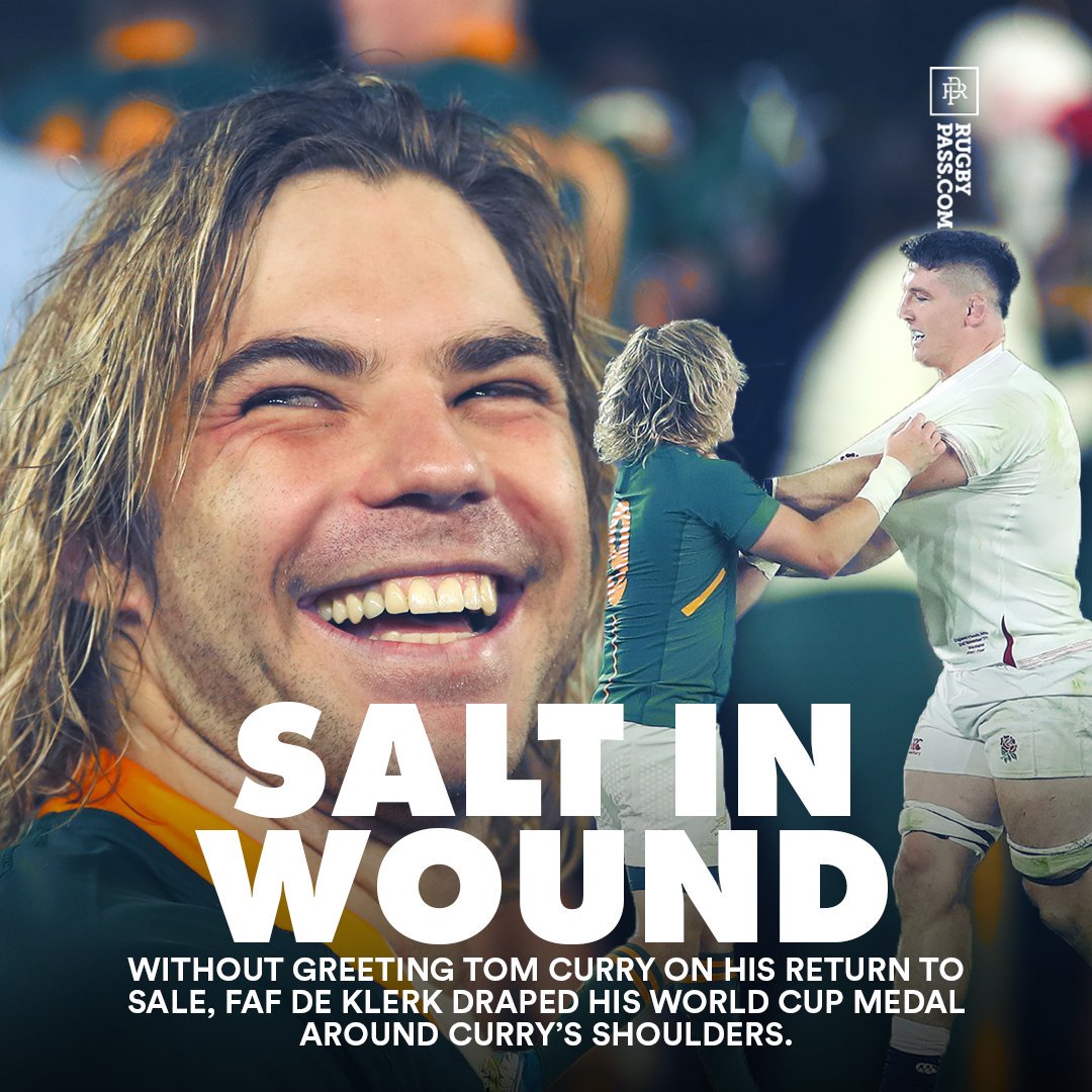 RugbyPass's tweet image. "I don’t think he even said, 'Hi', he just put it there," Tom Curry #EnglandRugby #Springboks #SaleSharks