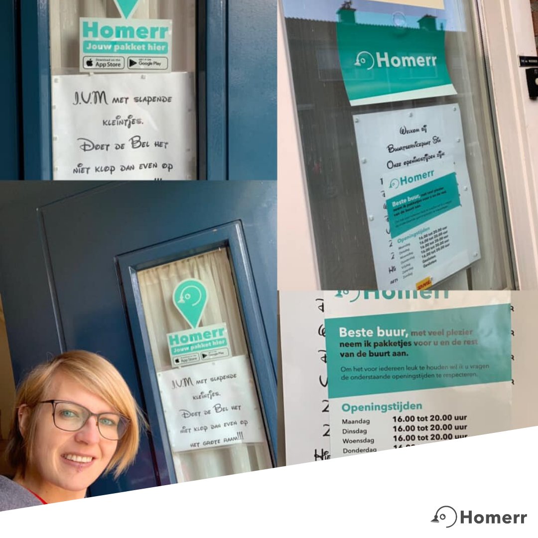 Homerr Sindy deelde deze leuke foto met ons van haar Homerr voordeur! 🙌🏼Niet te missen dan Sindy klaar staat voor haar buurt om pakketten aan te nemen als Homerr 😃.

#homerr #buurtpunt #voordeur #pakketten #buurt #buurtgenoten #community #netwerk #sociaal #duurzaam