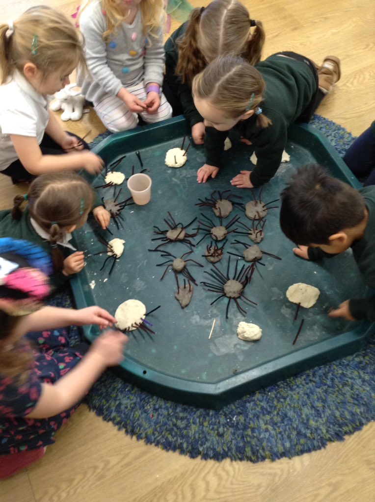 Incy Wincy spider has take over badgers class 🕸 <a href="/ashbridgeschool/">Ashbridge School</a> #WorldNurseryRhymeWeek