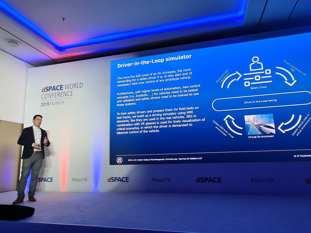 aeaktuell's tweet image. Die nächste Generation der #Validierung für #AutonomousVehicles bei @ZF_Konzern: #Sensor-realistische #Simulation, #vehicle und #driver in the loop - denn auch #Testfahrer müssen sich auf immer komplexere Situationen einstellen können, sagt Fabian Mürdter, R&amp;amp;D Engineer bei #ZF