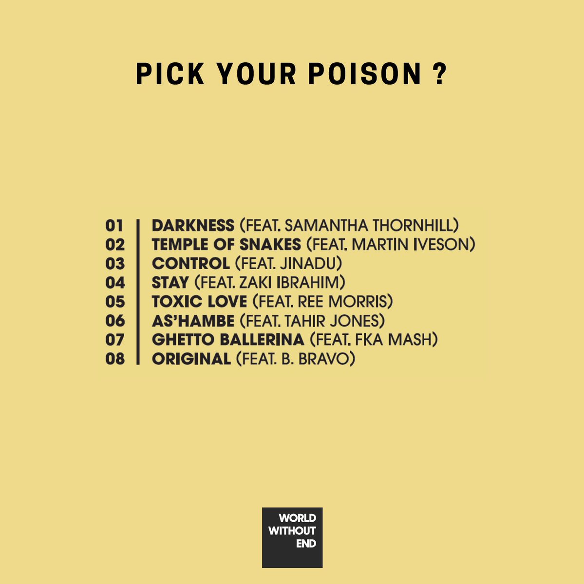 JULLiAN_GOMES's tweet image. Pick Your Poison ? #SlowPoison