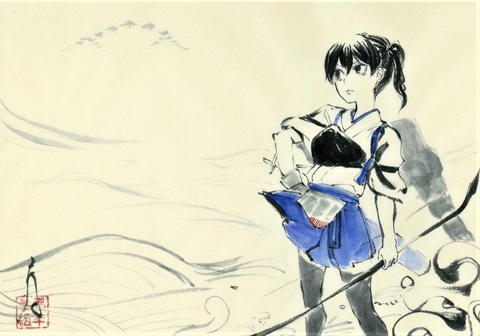 水墨画のtwitterイラスト検索結果 古い順