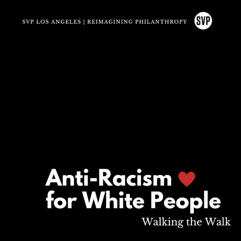 ChristineMarge's tweet photo. White friends committed to racial justice: you’re invited to @svplosangeles year-long learning journey in anti-racism. We’re building community, reflection, &amp; action as agents of racial justice at internalized, interpersonal, institutional, &amp; systemic levels. New cohort Jan 2020. https://t.co/Y2k1jbZ7Bn