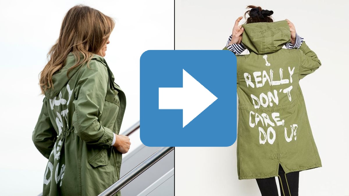 TheSWPrincess's tweet photo. @FLOTUS You wore the "I really don't care, do u?" jacket to visit brown children of asylum seekers that your husband is keeping in concentration camps on US soil.

And you're upset that your son's name was respectfully used to illustrate a point.
#FamiliesBelongTogether #WhiteSupremacy https://t.co/cE0r2nFcDJ