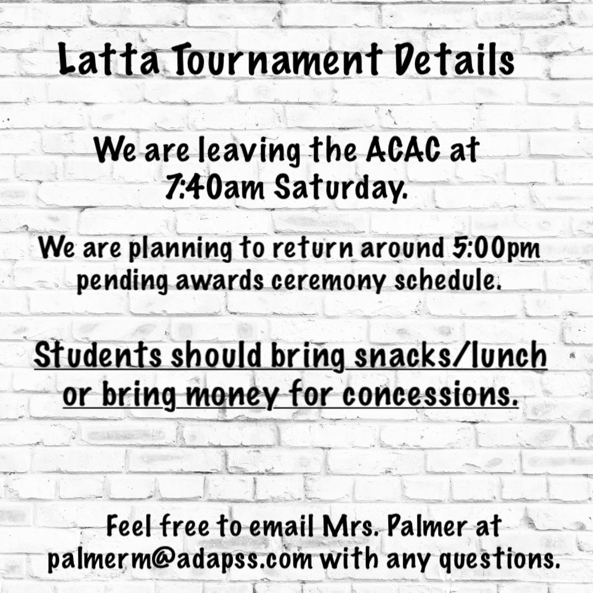MerriePalmer's tweet photo. Speech info for this week: https://t.co/c5tKslmiyO