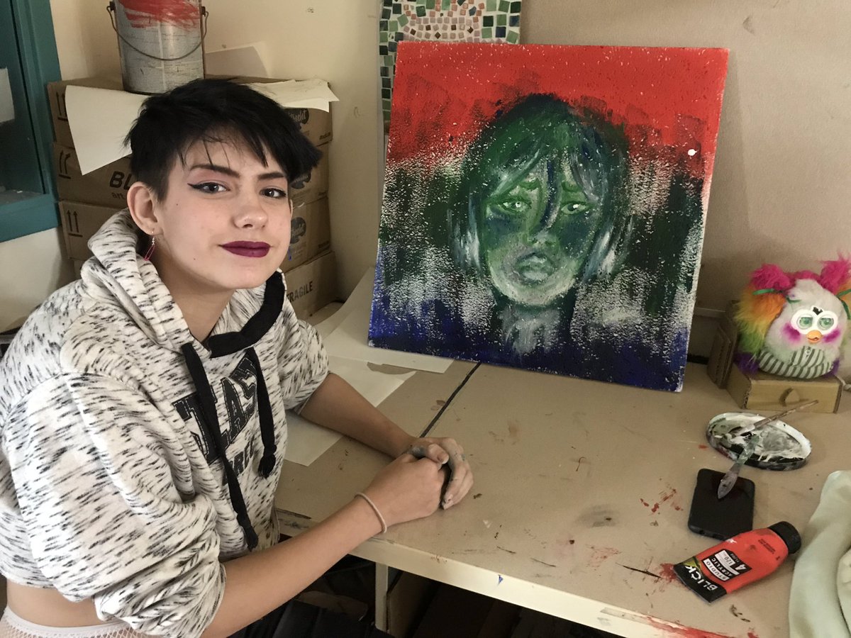 CGawNPHSArt's tweet image. Fall art show was two weeks ago but @NPHighSchool artists are still going to town! @SouthernHancock #selfexpression #creativity #problemposing #arteducation @twoducks