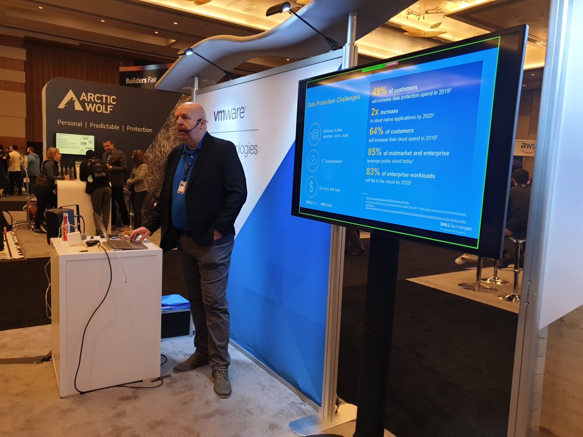 Another Paul Mitchell presentation on VMware Data Protection and AWS , this time in the Quad. #reInvent2019 @DellEMCProtect #Iwork4Dell #itaketoomanyphotos