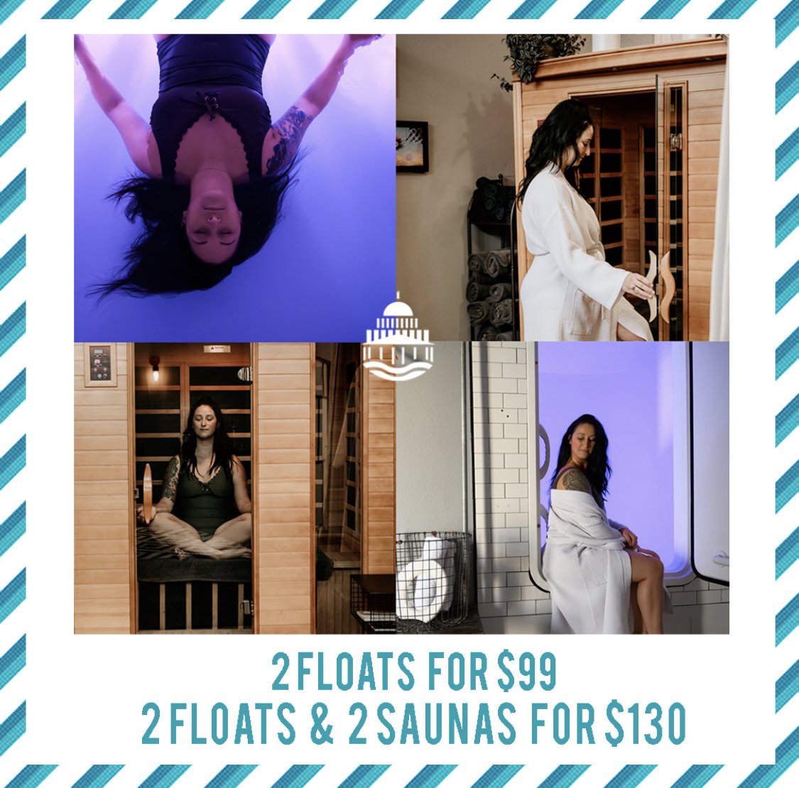 We are really in the holiday spirit! 🎁
Our holiday sale starts today! 🎄
2 floats for $99
2 floats and 2 saunas for $130

Visit CapitolFloats.com and give the gift of #SelfCare
📷: @tinaswainphotography
🧘🏻‍♀️: @heyitslizfranco