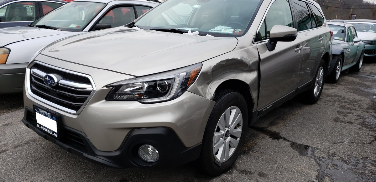 NorthStateCus's tweet photo. North State's first wreck of the day! What's coming into your shop? #Subaru #Outback #roughday #crushed #frontdamage #wreckoftheday #authorized #collision #professionals #quality #integrity #northstatecustom #northstateautobahn #est1970 https://t.co/hWmX4R0Bf8