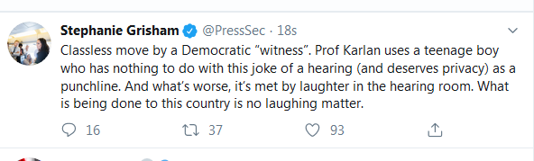Rsyv8071's tweet photo. @PressSec #WhatIsBeingDoneToThisCountryIsNoLaughingMatter.
Finally #Truth spoken by the @WhiteHouse @PressSec & @realDonaldTrump @POTUS spokes person.
#TruthSimplyIs
You have stated #Truth .
What #TrumpFamilySyndicate is doing to this country is #Disgraceful #Painful #Terrifying.
#Truth https://t.co/wySzmzIrK2