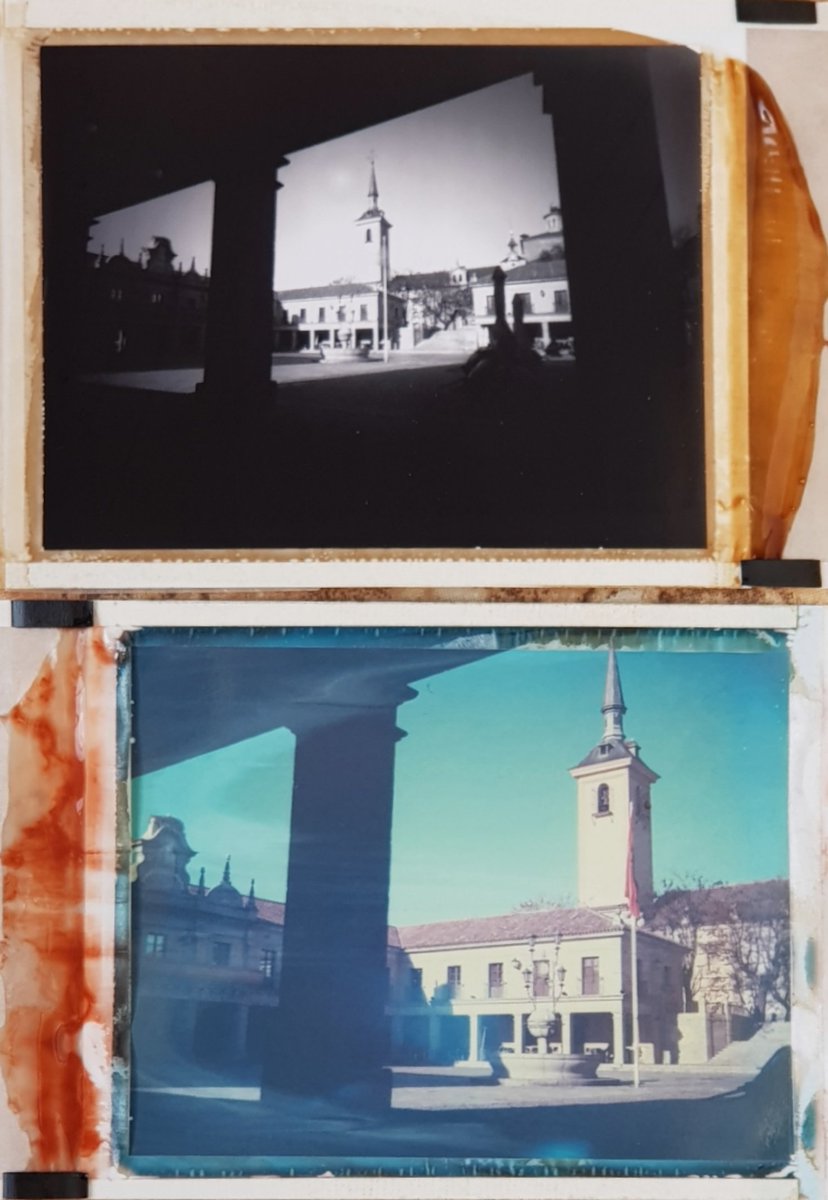 JulioVet_photo's tweet image. Plaza de #Brunete con #Polaroid665 (tb negativos!) y #Polaroid669 😎 #packfilm #vintagecamera  #expiredfilm #instantphotography #ishootfilm