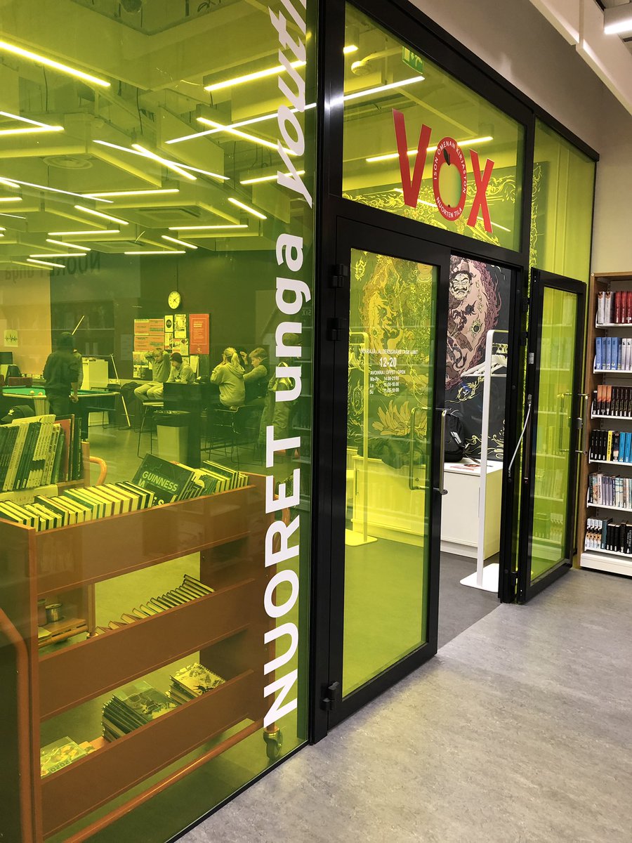 joanna_ball's tweet photo. The Nordic approach to society and welfare epitomised by Iso Omena public library - Community makerspaces, loaning out of power tools, plant/seed swaps, a dedicated space for young people aged 12-20, and a baby clinic in the children’s library. @KirjastoOmena #KBInno https://t.co/muVVRSL5FP