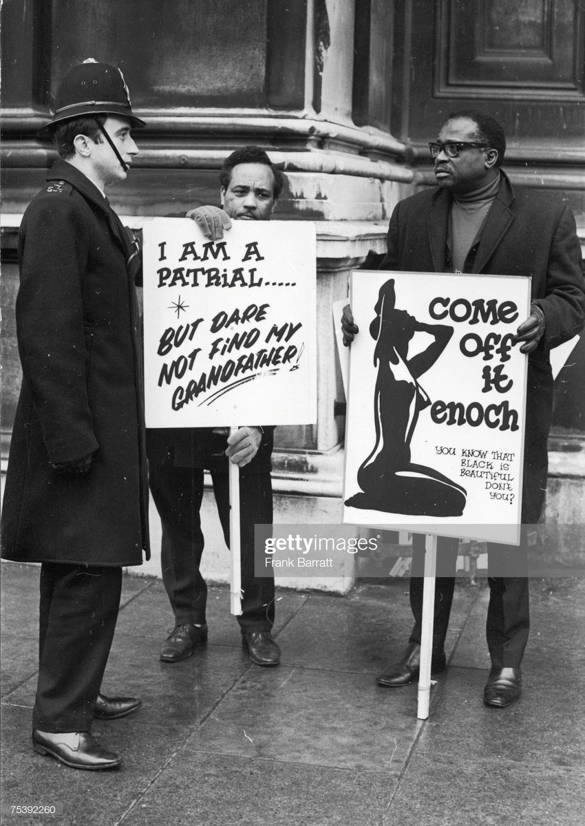 Members of the West Indian Standing Conference at the Home Office in Whitehall to protest against the second reading of the proposed Immigration Bill, 8th March 1971. Photo by Frank Barratt