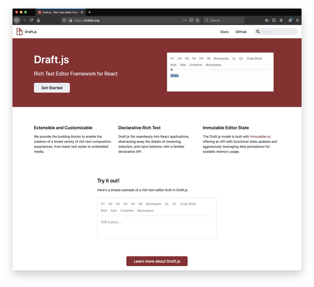 Draft.js tweet media