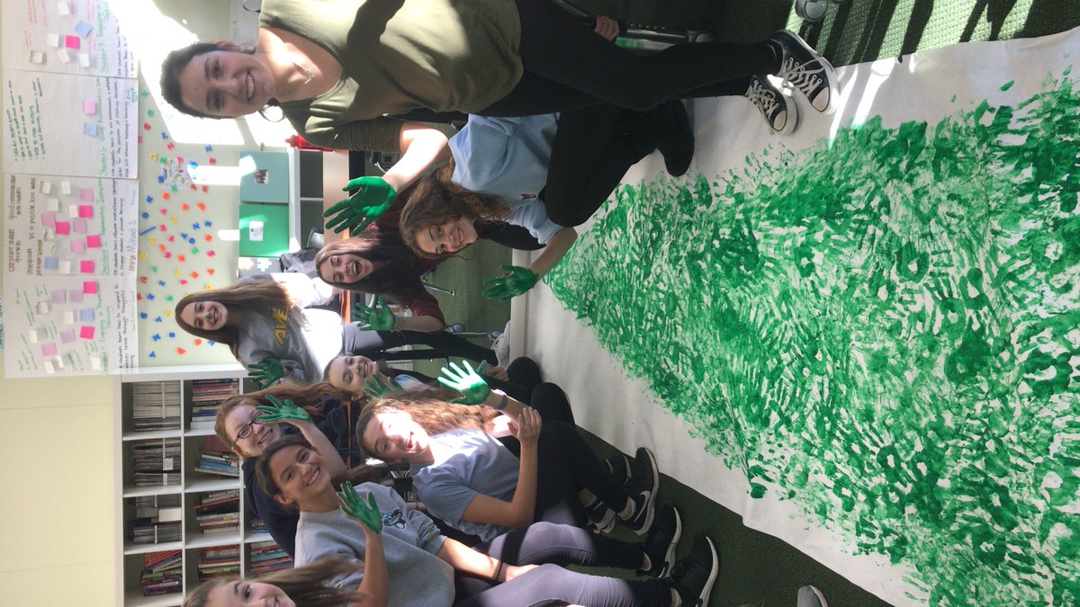 OGB Club painted Christmas trees at today’s meeting for the annual holiday store on December 13th and 14th!