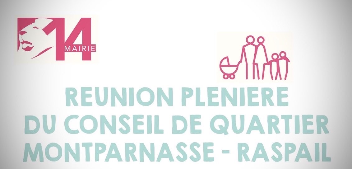 CqRaspail's tweet photo. 👋 La réunion plénière du Conseil de #Quartier Montparnasse Raspail c’est demain 
👉 de 19h30 à 21H30 à l’école élémentaire Delambre (24 rue Delambre).
 🤙 C’est ouvert à toutes et tous.
🤝 On parlera des sujets quI vous concernent 
🙏 A demain! https://t.co/9UTbdYOlQ0