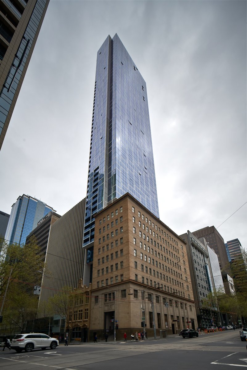 MichaelBleby's tweet photo. What started out as a clever idea by @batessmart for a thin building five years ago becomes reality: Why #CollinsHouse is not your usual residential tower.
#architecture
#construction
https://t.co/vkFa1HYKqX https://t.co/vnybSTRbob