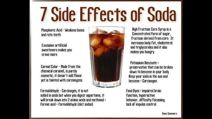If you drink soda/diet soda, you're poisoning yourself! You should drink more water. With 0 calories &amp; no sugar like our Splash H20 in a variety of flavors, is a great choice. Or get your electrolytes with Sustain w/out the added sugar &amp; junk like Gatorade. Just don't drink soda!