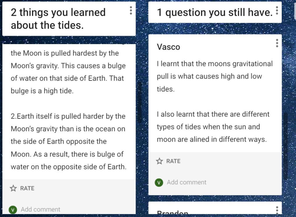 VarneetKaurJ's tweet image. Students learned about ocean tides through videos, images, reading #activelylearn and, reflecting on their learning on #padlet. 
#MineolaAU