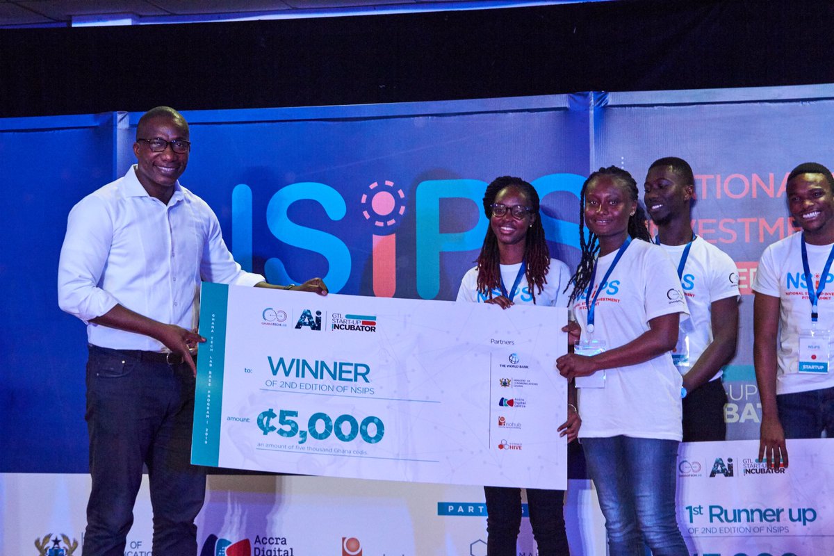And the Winner of the 2nd edition of the National Startup Investment Pitch Summit was 𝗜𝗻𝘁𝗲𝗿𝗲𝗰 🥳🥳🥳

Interec is an AI-powered edutech to check examination malpractices.

Congratulations to our all-female ingenious Founders.☺️💃💃

#NSIPS
#ghanatechlab