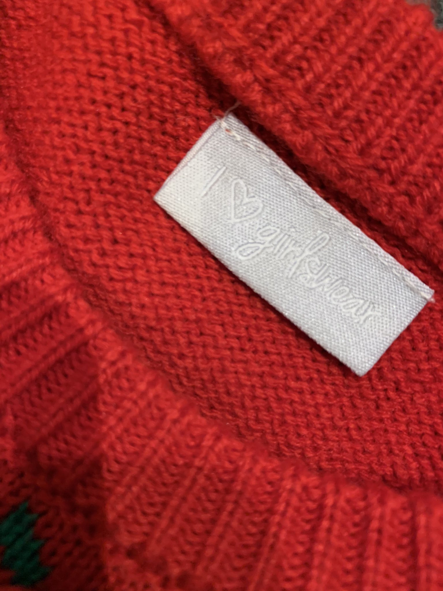 Gemma Turner on X Bought this kid s Matalan Christmas jumper today for my 4 year old son. Noticed it s got an I love girlswear label in it when I got it home
