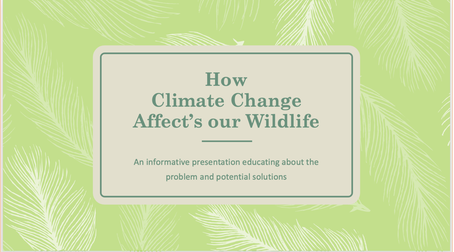 em203zeke's tweet photo. Hey guys! I would appreciate if you took the time to read through this thread, as I have made a presentation about climate change affecting wildlife.  

(Part 1) https://t.co/n8j9JyWuSF