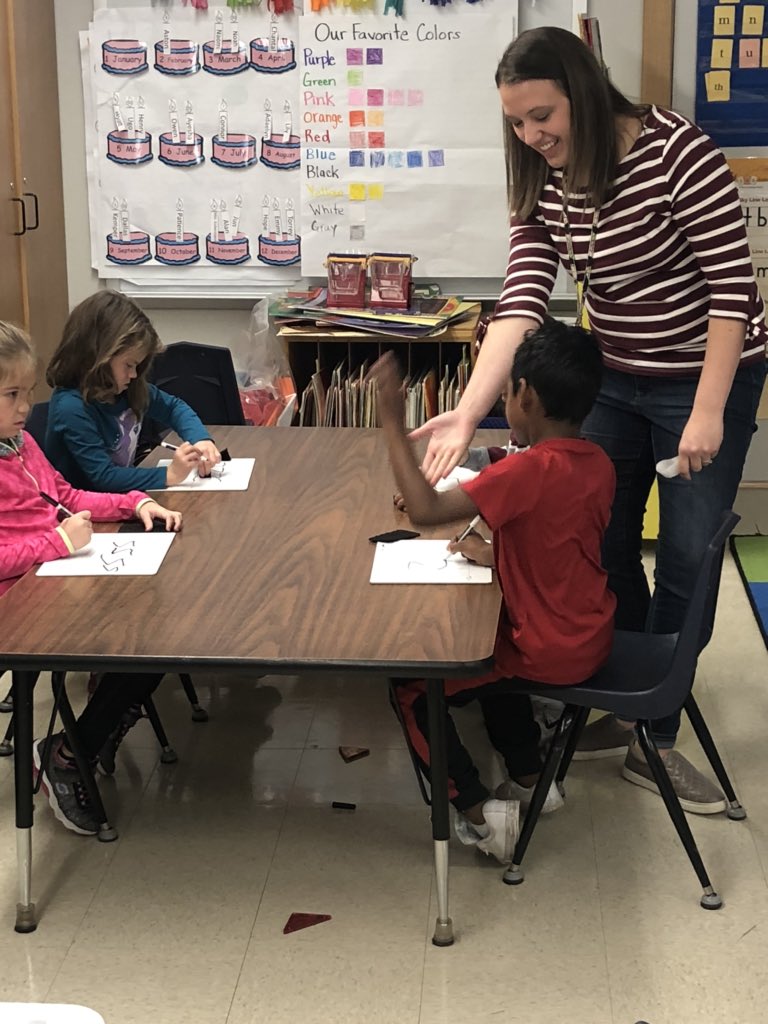 We are identifying and writing lowercase letters, especially z and q, in <a href="/MrsKobermannRBE/">Haley Kobermann</a> this morning. <a href="/rbebears/">Rock Bridge Elem</a> #wearerbe