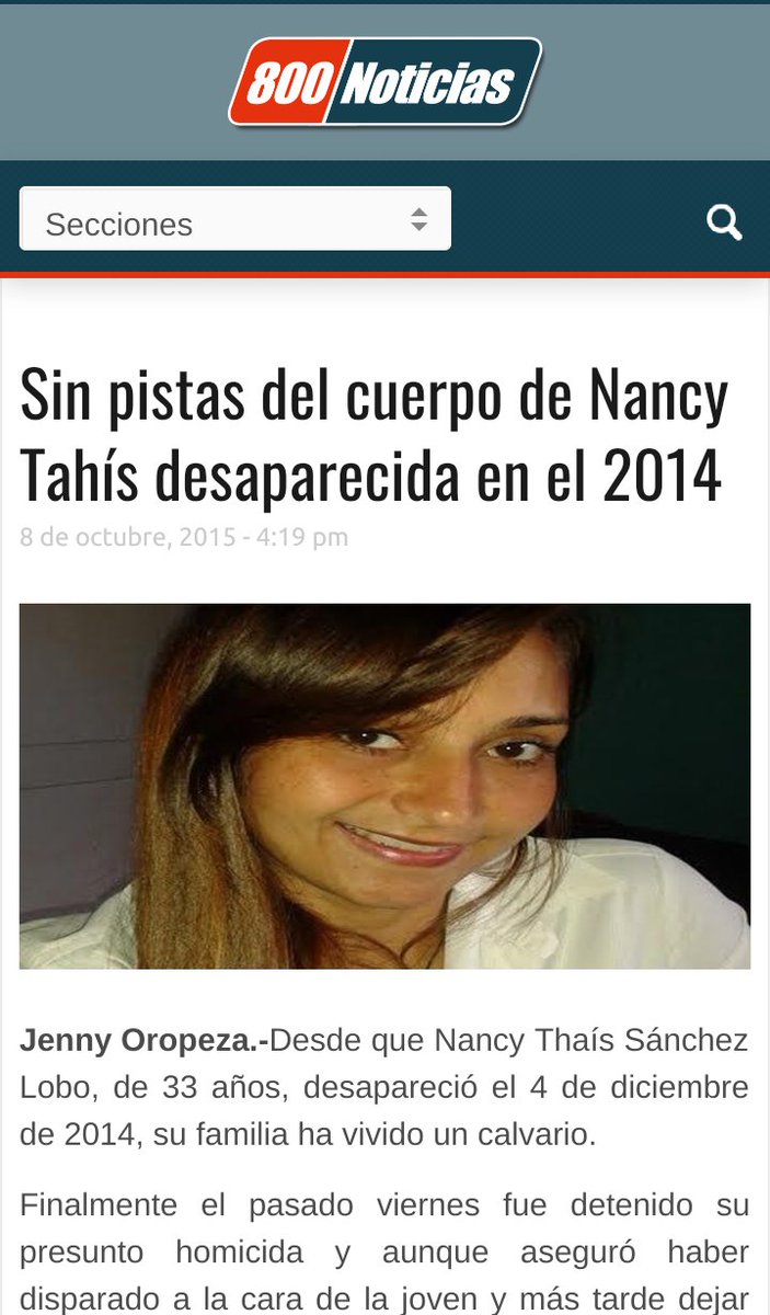 Nancy04_12_2014's tweet photo. #4Dic
#SeCumplen5Años
#FemicidioAgravado de Nancy asesinada por expareja #AngelRafaelMoralesLaCruz
PEDIMOS
#JuicioJusto
#SentenciaJusta
#PenaMáxima
@jennyoro1
@Angelicareport
@DarvinsonRojas
@ElNacionalWeb
@ElUniversal
@RunRunesWeb
@800noticiasweb
#JusticiaParaNancyThais https://t.co/xC43Jx5cuY