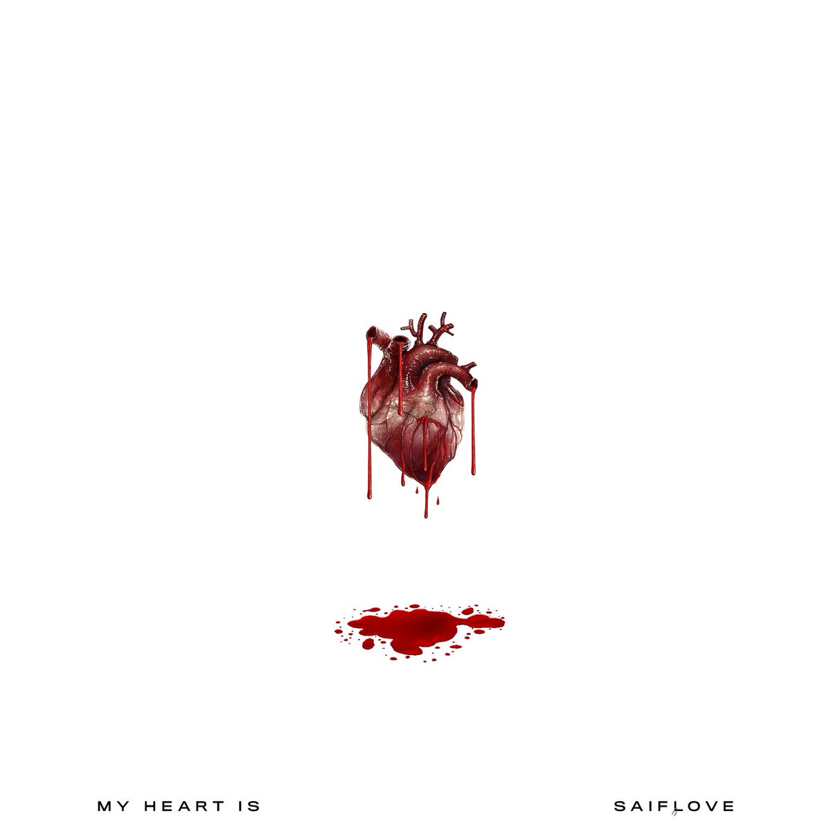 iamsaiflovee's tweet photo. #MyHeartIs out now, everywhere. Thank you to everyone who has been listening and sharing. If you haven’t yet, goo peeeep! 💔💔 #SaifLove #Single #NewMusic #BleedingHeart #HeartBreakSeason https://t.co/IJoVdJqMaO