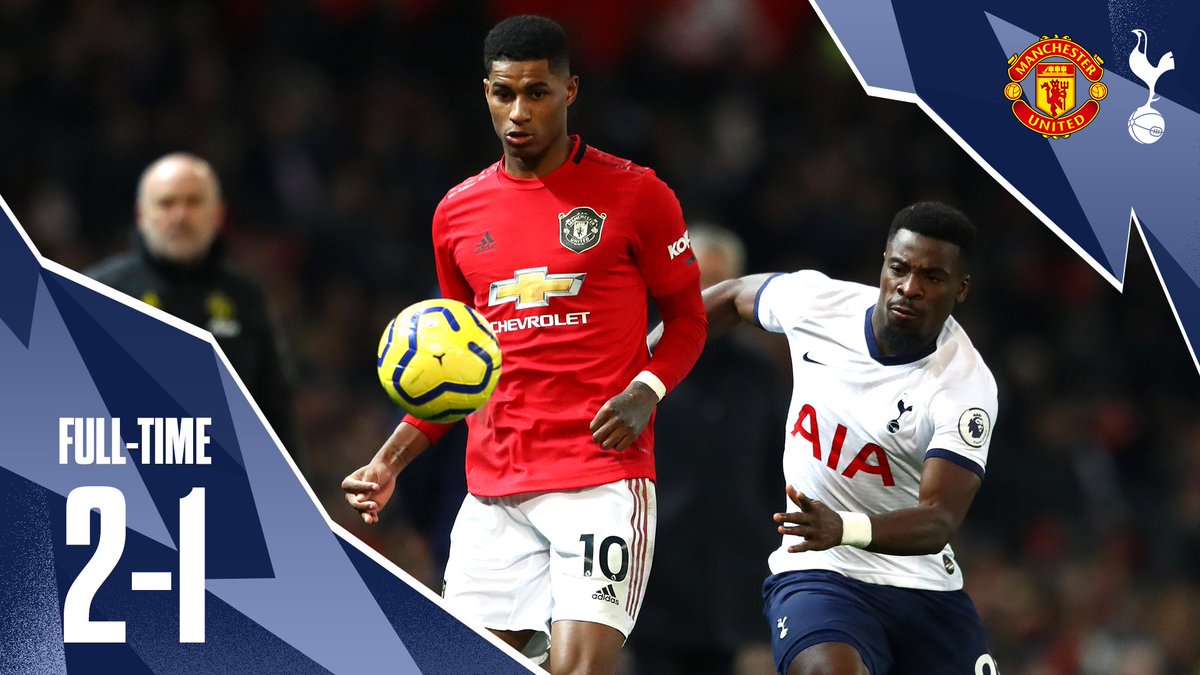 SpursOfficial's tweet photo. FULL-TIME: A frustrating night in Manchester.

🔴 #MUFC 2-1 #THFC ⚪ https://t.co/p86WN8b2nZ