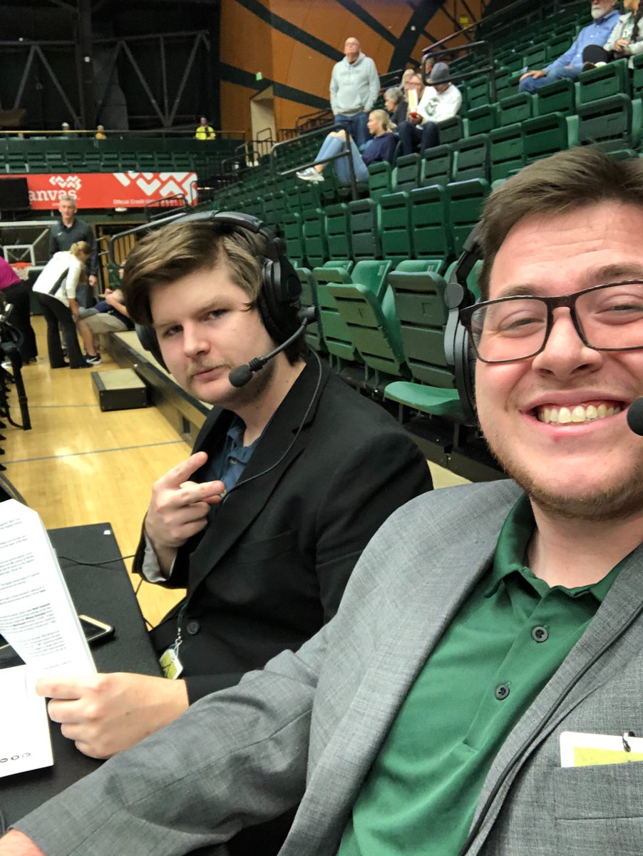 kcsufm's tweet photo. This Friday @thebakernick and @forgarbssake will be on the road with @CSUvolleyball as they travel to Seattle for Round 1 of the NCAA Tournament! Tune in this Friday at 6 p.m. to hear the Rams face off against the South Carolina Gamecocks! #sports https://t.co/H6xHTTvv1w