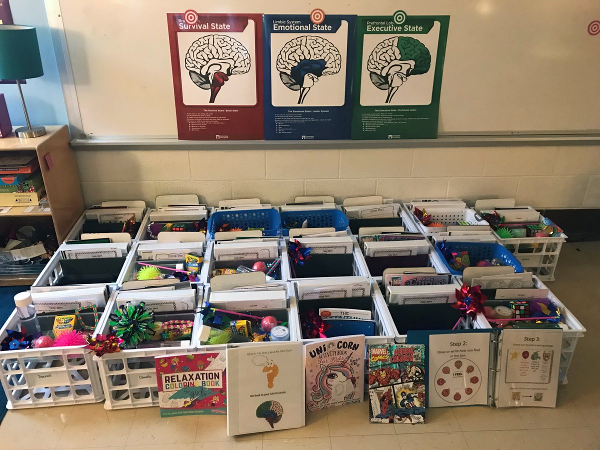 Bellevue_Ind's tweet photo. Thank you to @BellevueEF for donating the funds to make these safe crates possible for every teacher at Grandview! Each team is learning how to efficiently and effectively self-regulate and get back to our "green brain" where we can problem solve and focus. #LoveTheVue https://t.co/FSDKh9VfOX