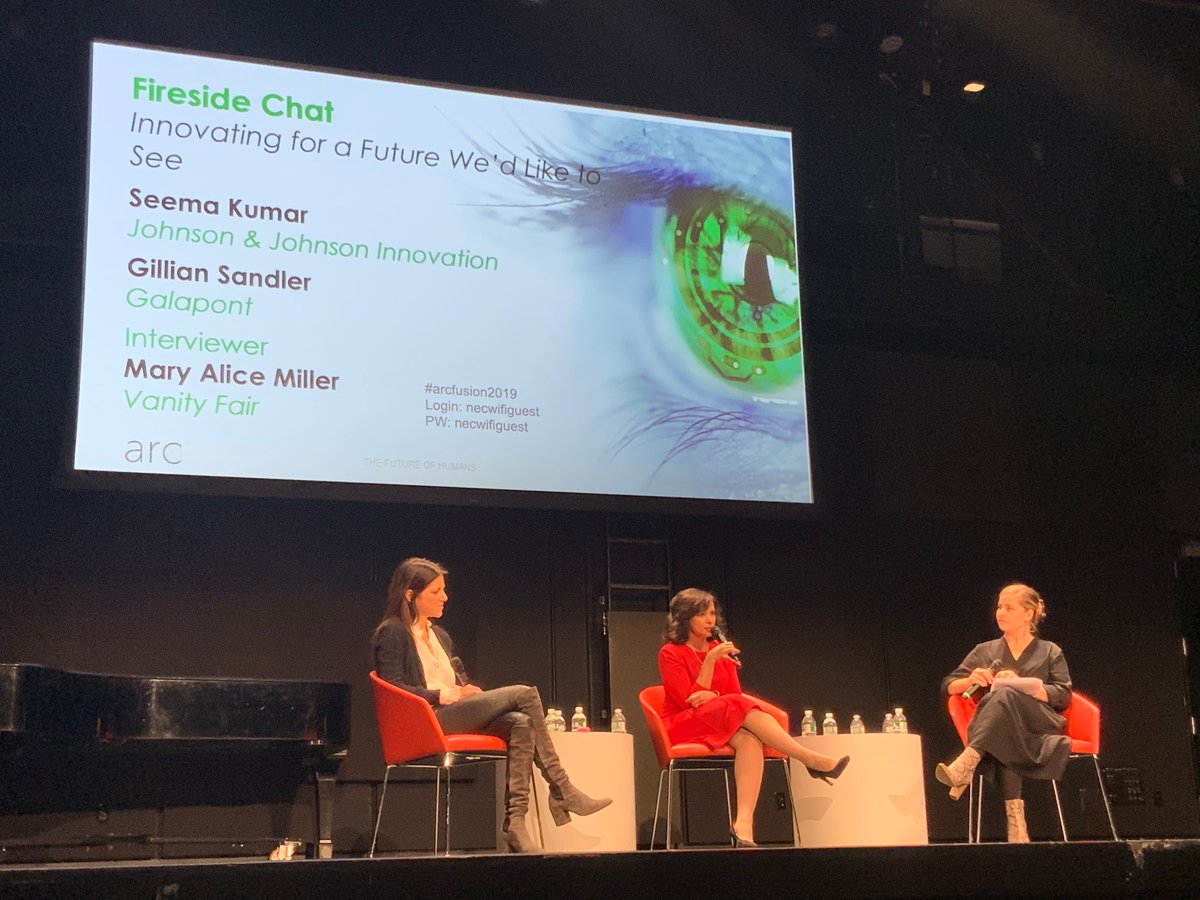 IrmaRaste's tweet photo. Really interesting fireside chat at #ArcFusion with @SeemaJJIC moderated by Mary Alice Miller of @vanityfair
on the #purpose when it comes to #innovation, what innovation looks like, the funding and more in #healthcare & #HealthTech
#ArcFusion2019 https://t.co/EFSAtDx4l1
