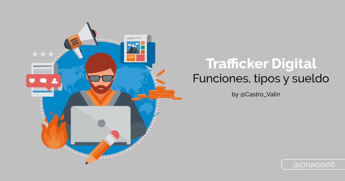 LuisGCA's tweet photo. ¿Qué es un Trafficker Digital y cuáles son sus funciones? Formación y sueldo de un trafficker: Si quieres saber qué es y qué hace un Trafficker Digital, en este artículo te explicamos todo sobre una de las profesiones con más salida actualmente debido al… https://t.co/SdA5BM1Ba6 https://t.co/T3B8GOYL9h