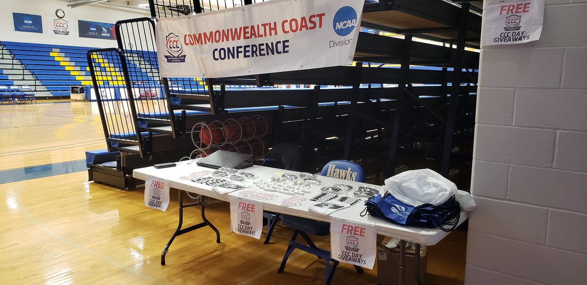 CNE_Sports's tweet photo. It's #CCCDay at @RWU_Athletics!

Coming to today's #CCCWBB/#CCCMBB double-header? Stop by our table and pick up some FREE stuff! https://t.co/tZXc4YC1cZ