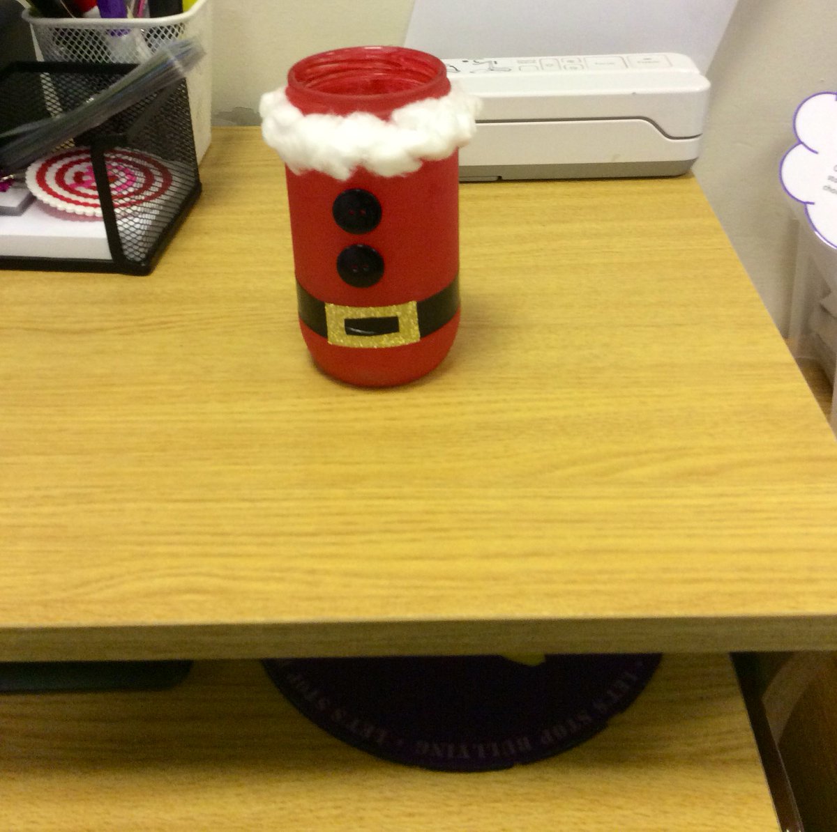 MissLMccoll's tweet photo. Primary 6 made wonderful candle holders 🤩🎄. That’s the Christmas crafts all ready for the school fayre on Saturday 🤶🏼🎅🏽. Of course I had to make one too 💁🏻🥳! https://t.co/9Id4p3J7wn