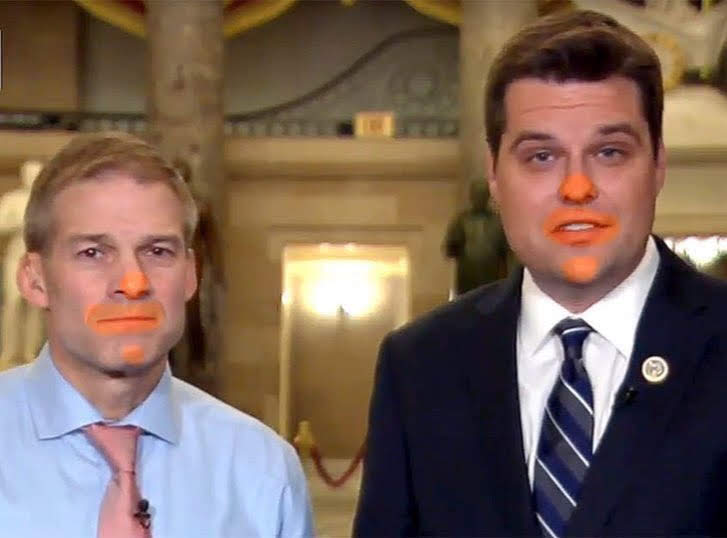 ugh__sigh's tweet photo. @funder @joncoopertweets #Dirtbags @Jim_Jordan @mattgaetz
#TrumpAssLickers https://t.co/W8QynKqXLh