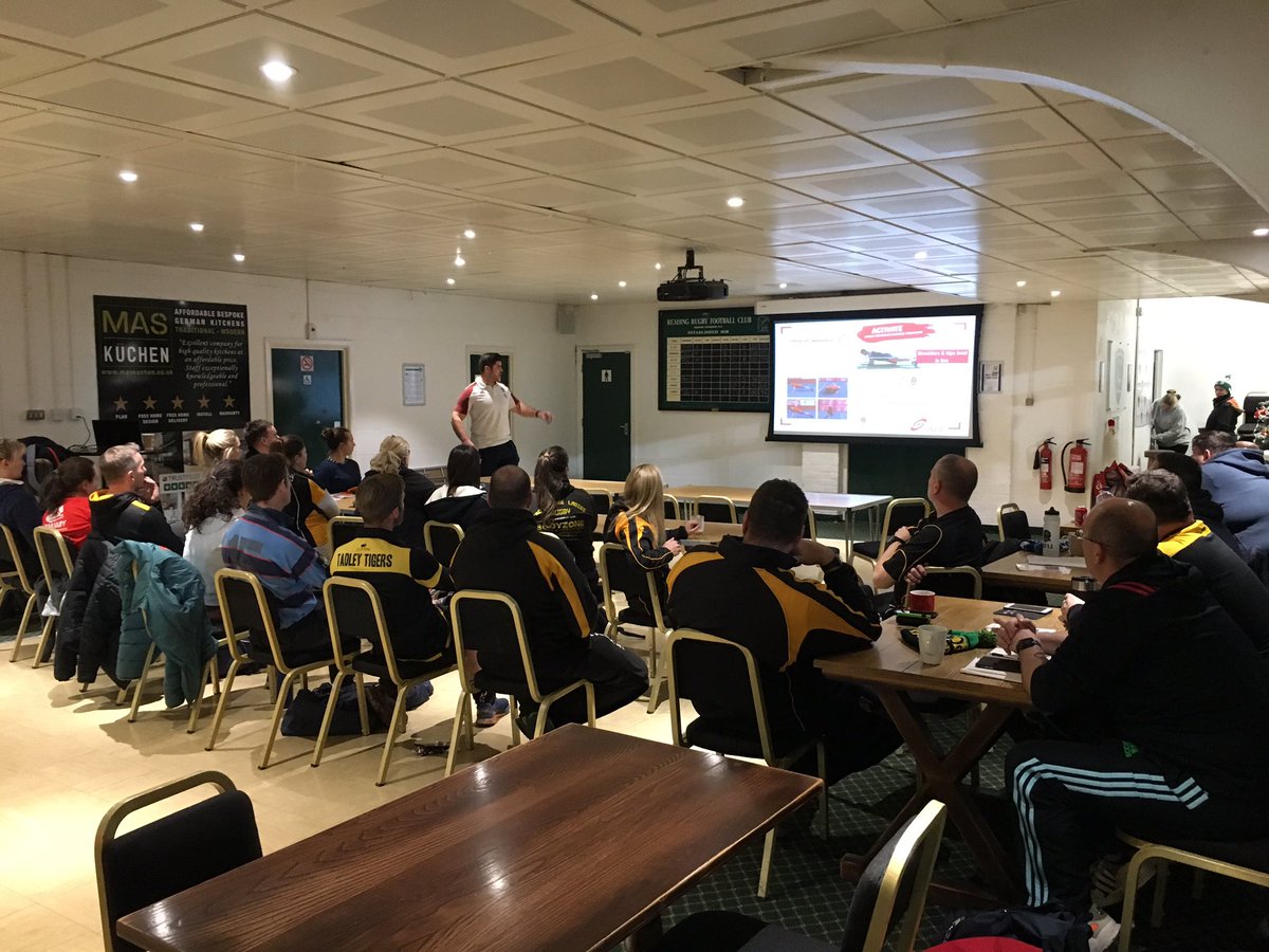 Berkshire Rugby Development (@berkshirerugby) on Twitter photo #Activate with <a href="/tommowbray/">Tom Mowbray</a> at <a href="/Reading_RFC/">Reading RFC</a> with 26 people turning up and learning lots about injury prevention and how to phase it into their training appropriate to age group! Thank you <a href="/crowthorne_rfc/">Crowthorne Rfc</a> <a href="/TadleyRFC/">Tadley RFC</a> <a href="/Camberleyrfc1/">Camberley RFC</a> <a href="/GoBRFC/">Bracknell RFC</a> <a href="/Reading_RFC/">Reading RFC</a> #Activate with <a href="/tommowbray/">Tom Mowbray</a> at <a href="/Reading_RFC/">Reading RFC</a> with 26 people turning up and learning lots about injury prevention and how to phase it into their training appropriate to age group! Thank you <a href="/crowthorne_rfc/">Crowthorne Rfc</a> <a href="/TadleyRFC/">Tadley RFC</a> <a href="/Camberleyrfc1/">Camberley RFC</a> <a href="/GoBRFC/">Bracknell RFC</a> <a href="/Reading_RFC/">Reading RFC</a>