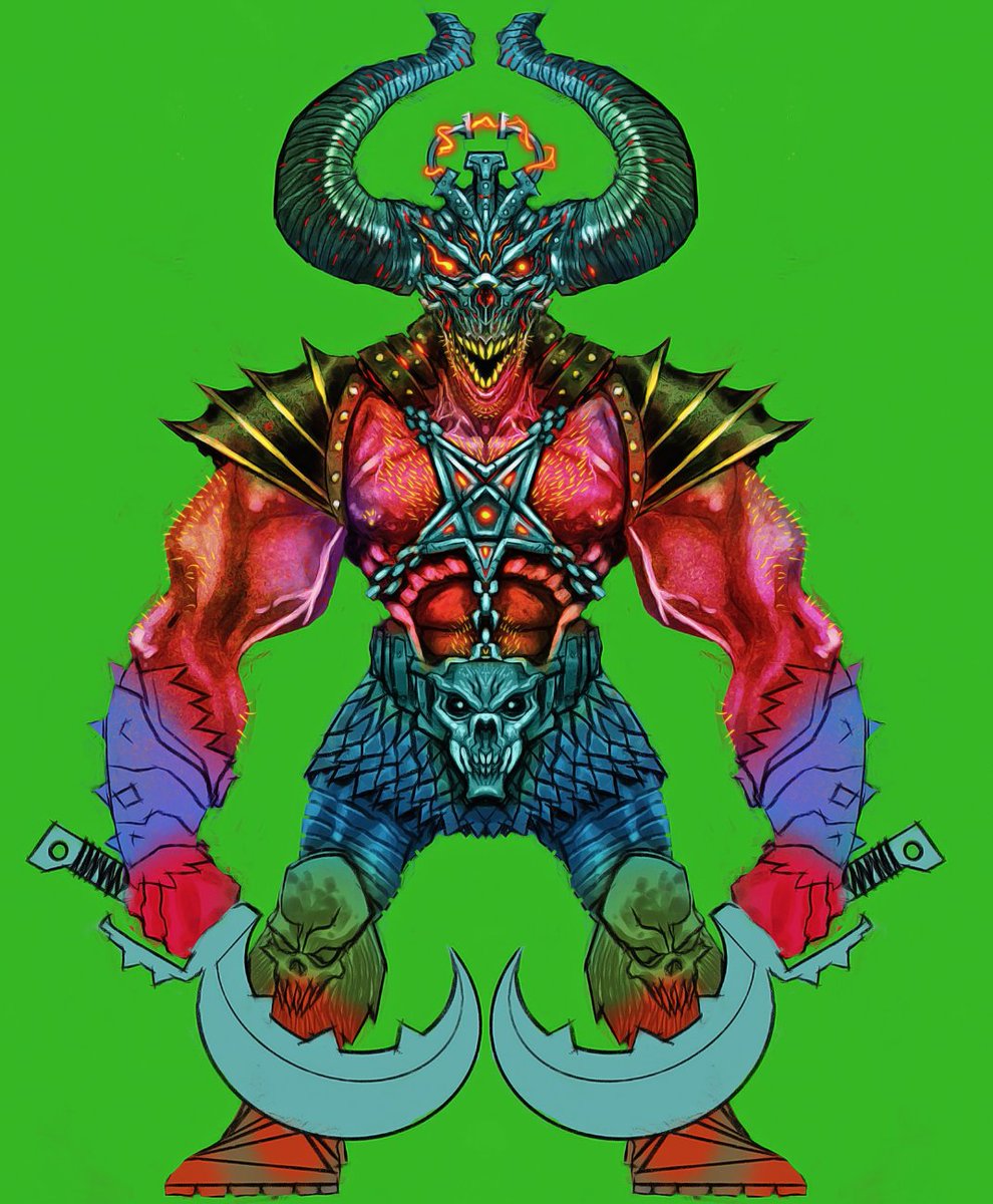 simonsherry's tweet image. Svol SkullSmasher - Work in Progress #BigUnit #WorldEaters #OC #metal