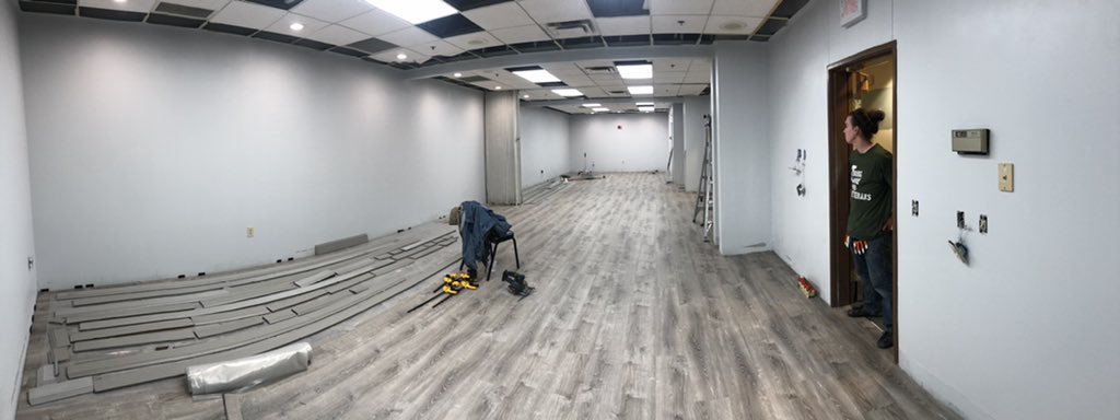 Another long day at the Fred Babcock VFW 5555 with just a small handful of volunteers. We are ready for our big day tomorrow! #choosetoserve #homedepot #givingback #veterans