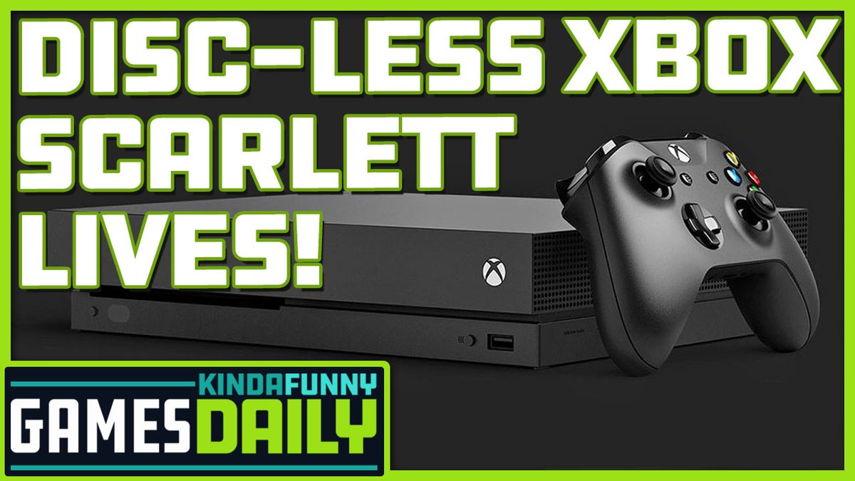 KindaFunnyVids's tweet image. Are we actually getting a disc-less Xbox Scarlett??

@BlessingJr and @garywhitta discussed that and more today on Games Daily!

youtu.be/5bNFpN9ILH8