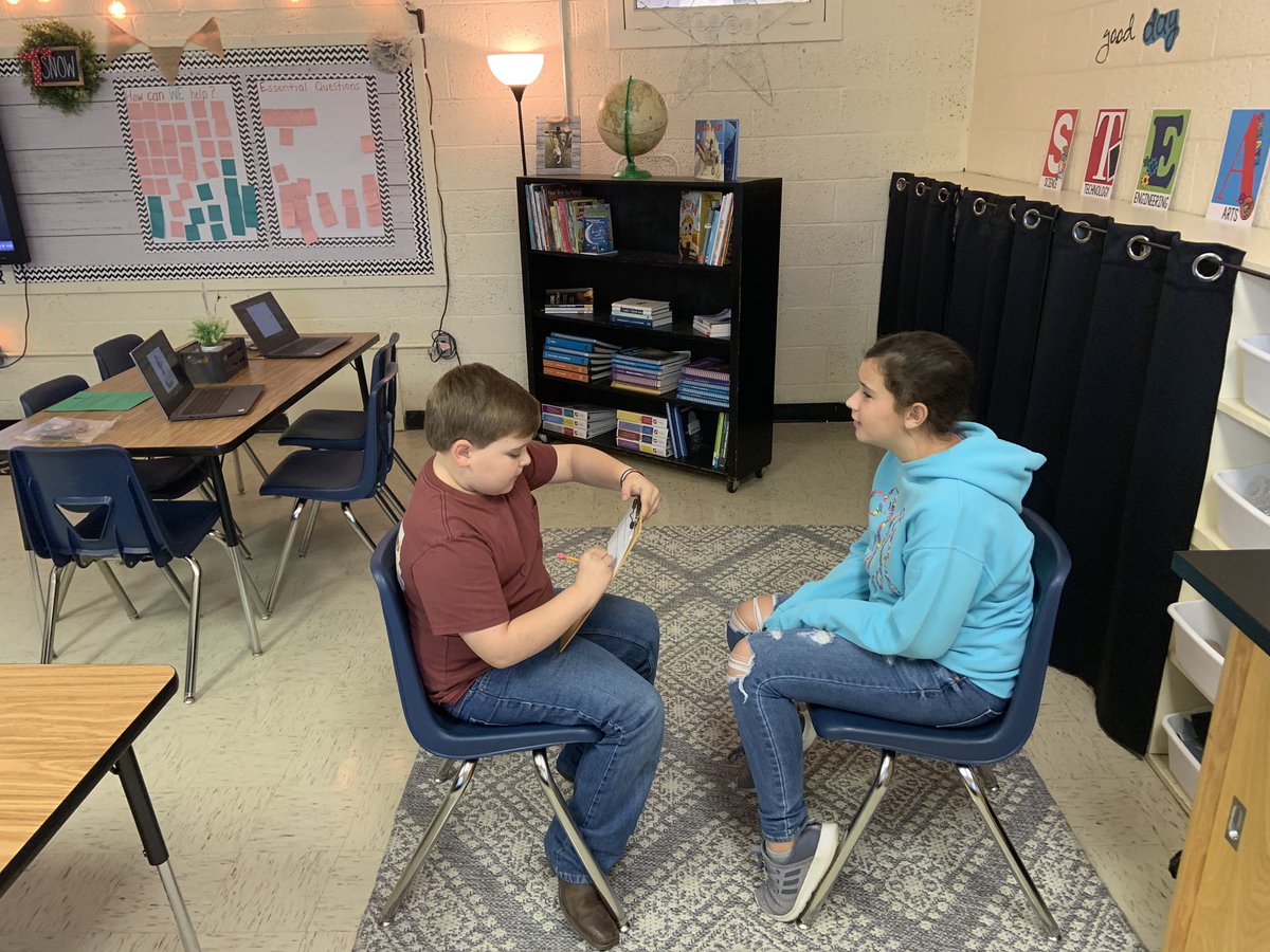 JBWGE's tweet photo. Peer Interviews... I may want to be a reporter...digging deep into hurricane safety #WeleadWGE https://t.co/yEbWLaJXqe