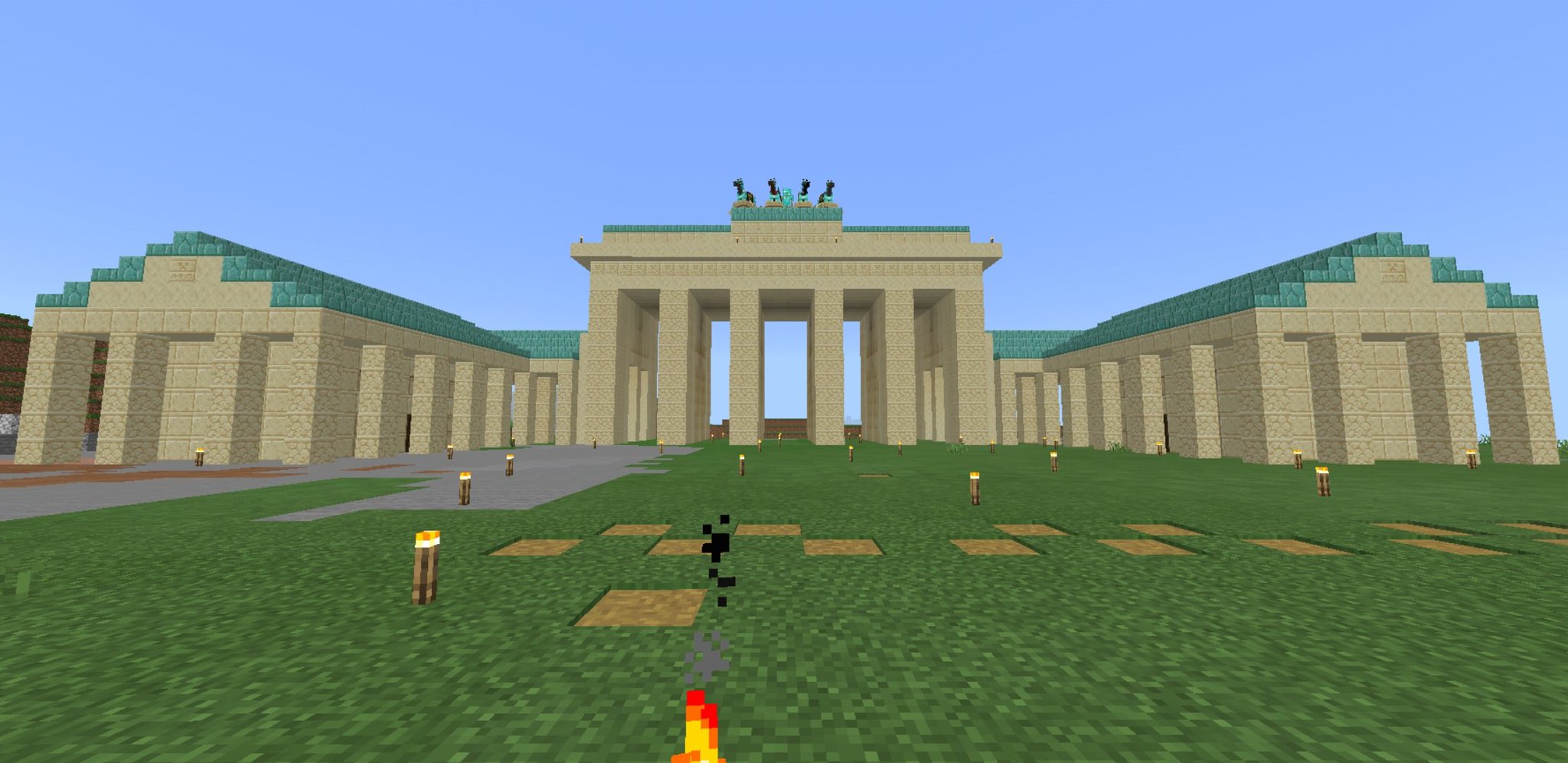 マイケル Ai Minecraft マイクラでドイツのブランデンブルク門を作りました マイケル Ai Minecraft マイクラでドイツのブランデンブルク門を作りました