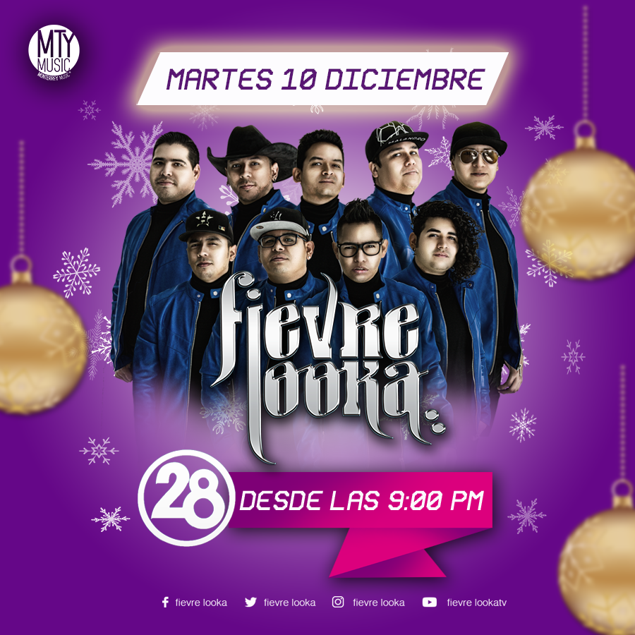 Próximo martes 10 de diciembre ayudemos con un juguete en buen estado ¡Ve y tomate la foto con la <a href="/fievre_looka/">Fievre Looka</a> en el <a href="/canal28nl/">Canal 28 Nuevo León</a> .! ¡Te esperamos..! #MtyMusic 🎄