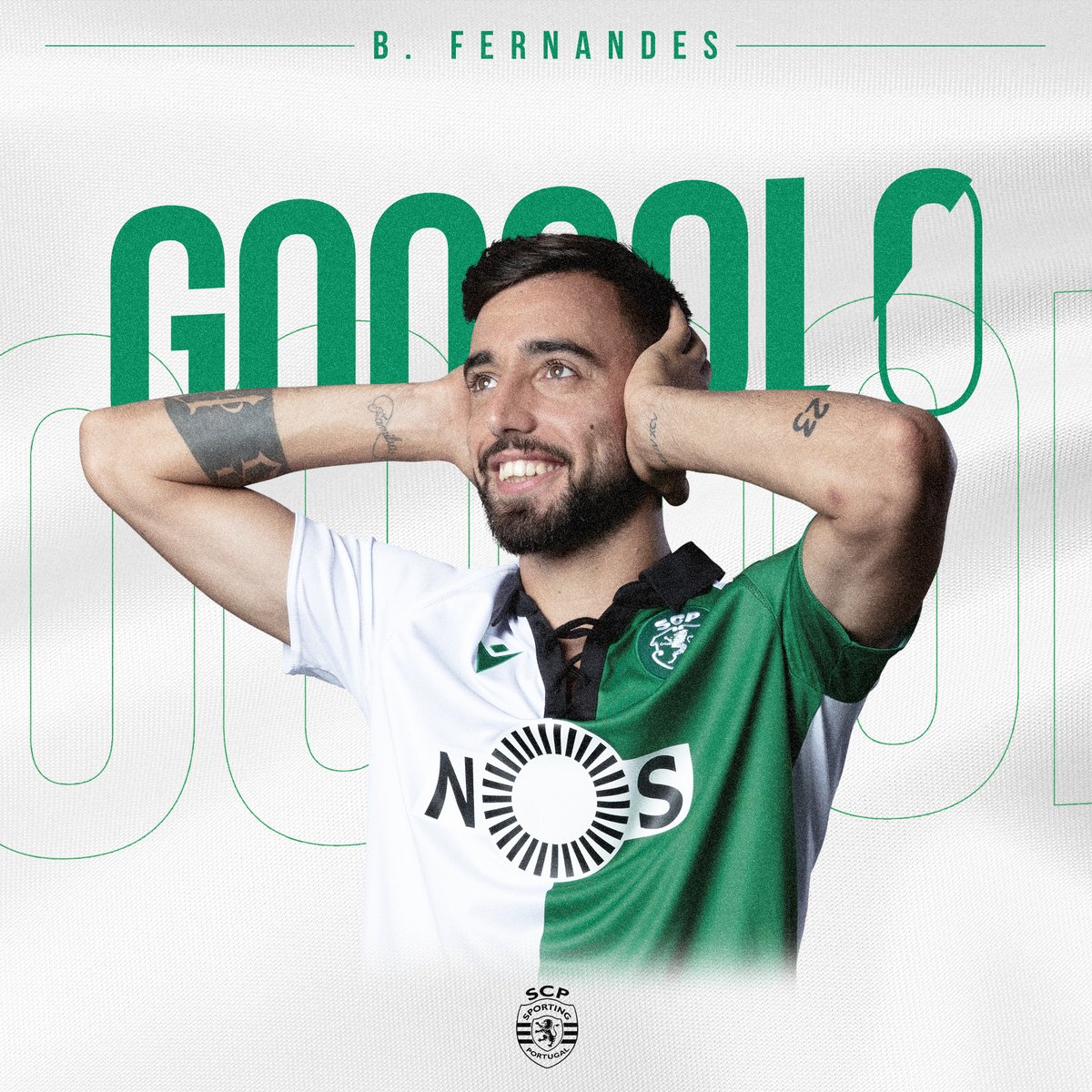 🎙️ 89' | GOLOOOOOOOOOOOO!!! É DO CAPITÃOOOO!!! @B_Fernandes8 inaugura o marcador através de um livre directo! ⚽️#GVFCSCP | 0-1 | #AllianzCup #DiaDeSporting